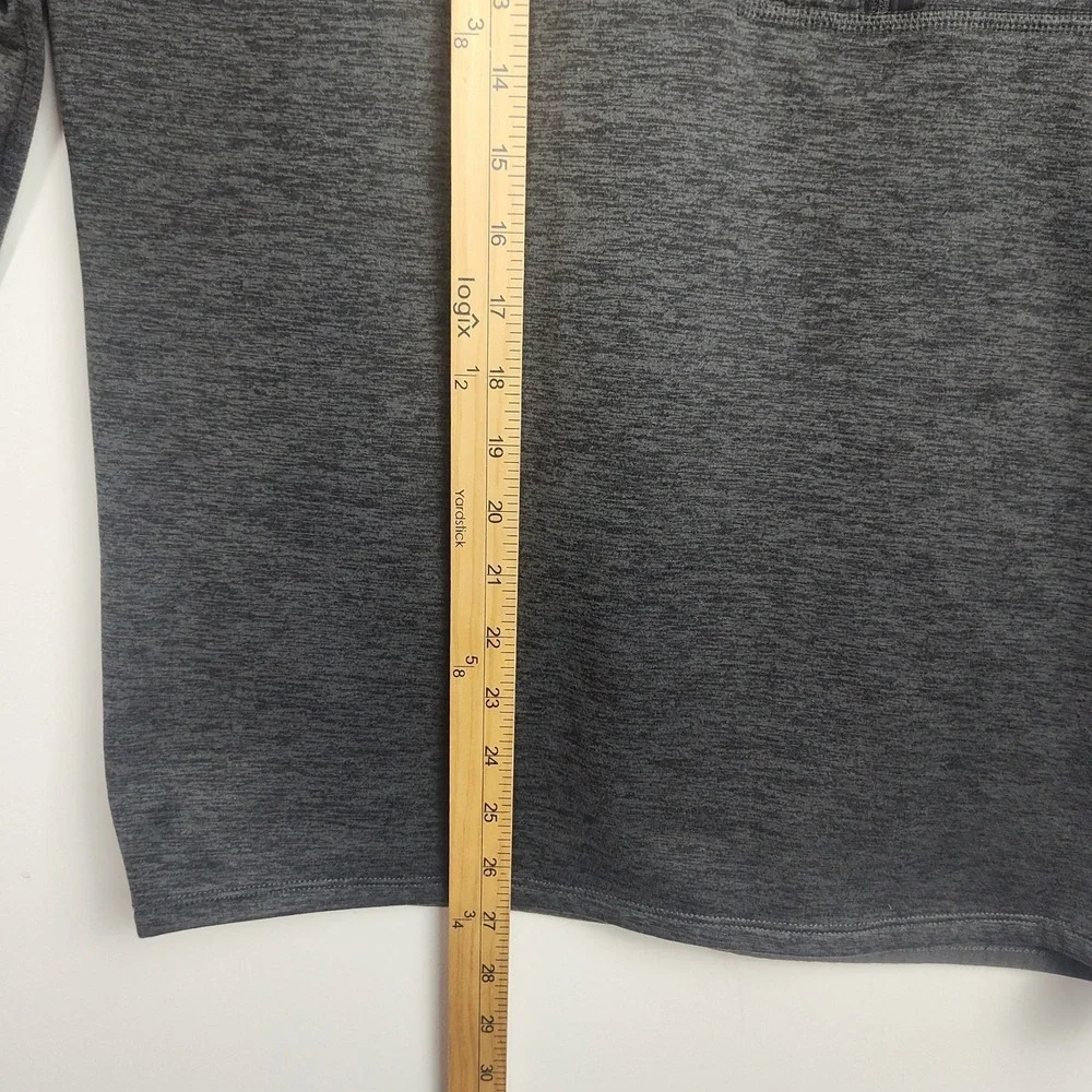 The North Face 1/4-zip‎ Sweatshirt Men's M Gray Logo Pullover Long Sleeves